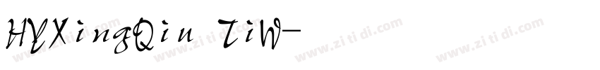 HYXingQiu TiW字体转换